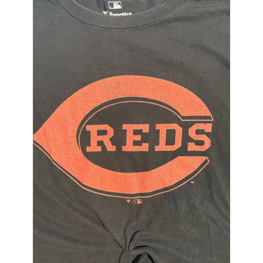 Fanatics Cincinnati Reds Aristides Aquino 44 MLB T-Shirt Mens XL Black Short Slv - Picture 2 of 5